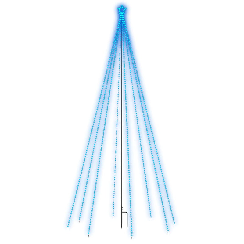 Pom de Crăciun LED Interioară Exterior 576LED-uri Albastru 3,6m
