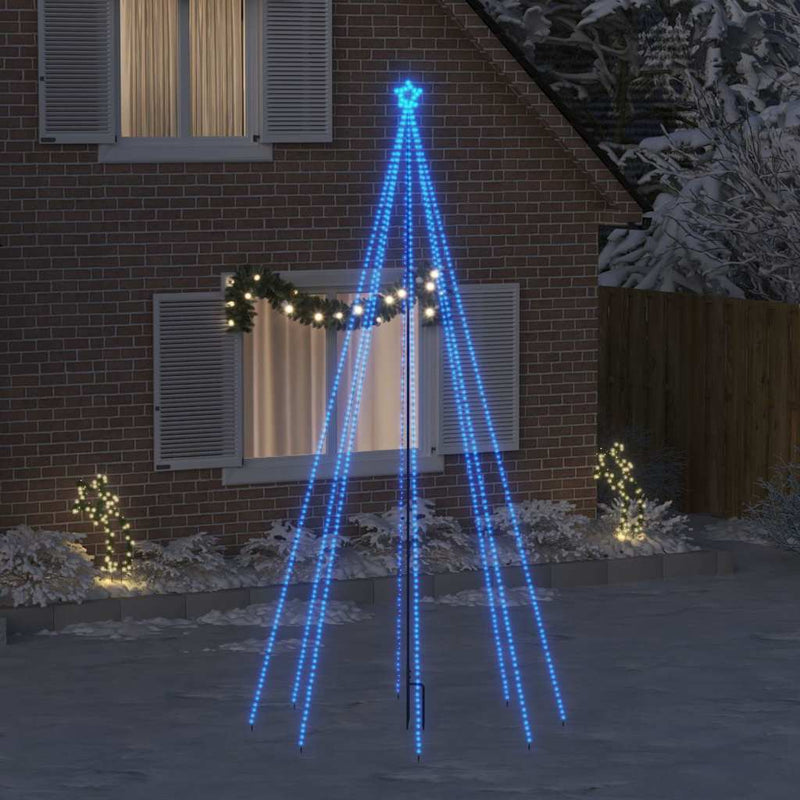 Pom de Crăciun LED Interioară Exterior 576LED-uri Albastru 3,6m