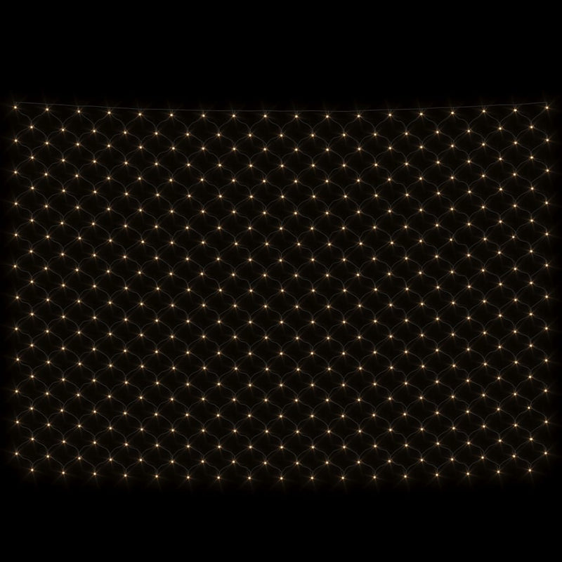 Plasă lumini de Crăciun alb cald 3x3m 306 LED interior/exterior