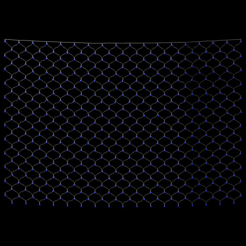 Plasă lumini Crăciun, albastru 3x3 m, 306 LED interior/exterior