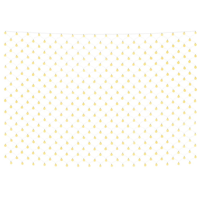 Plasă lumini Crăciun alb cald 4x4 m 544 LED interior/exterior