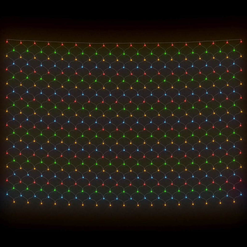Plasă lumini Crăciun multicolor 4x4 m 544 LED interior/exterior