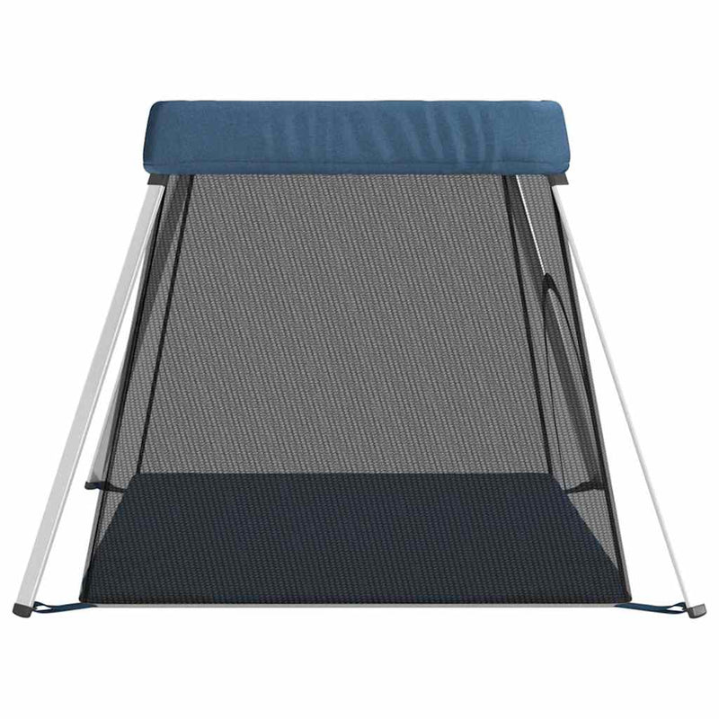 Țarc pentru copii cu saltea, bleumarin, pânză textil