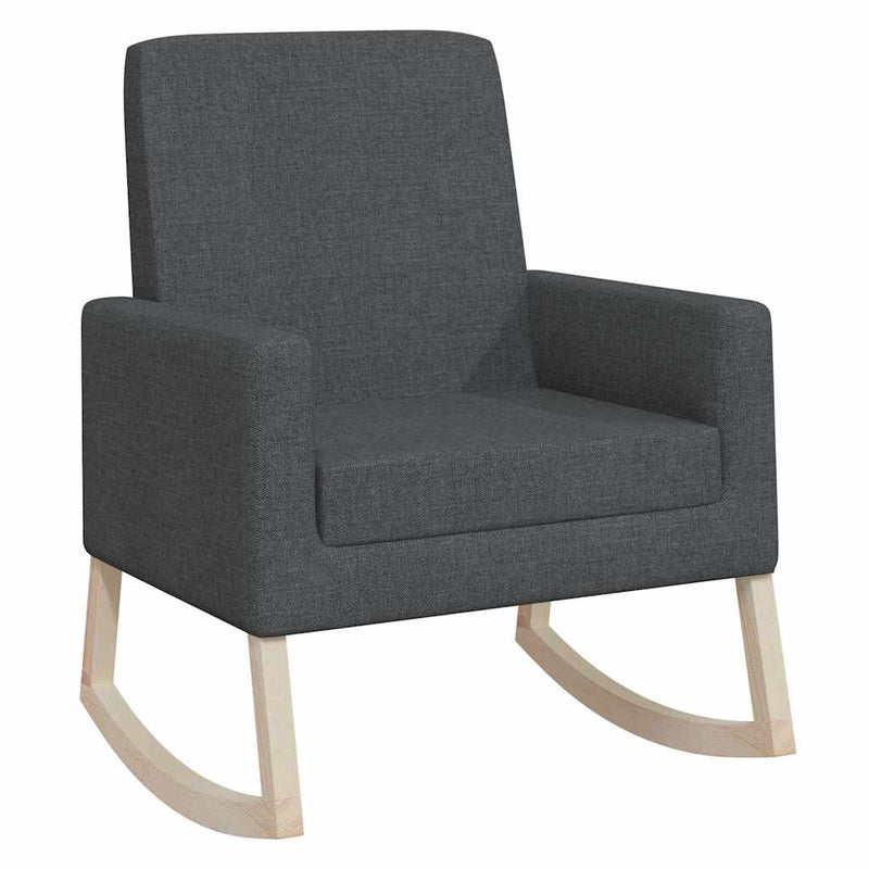 Scaun balansoar, gri închis, material textil