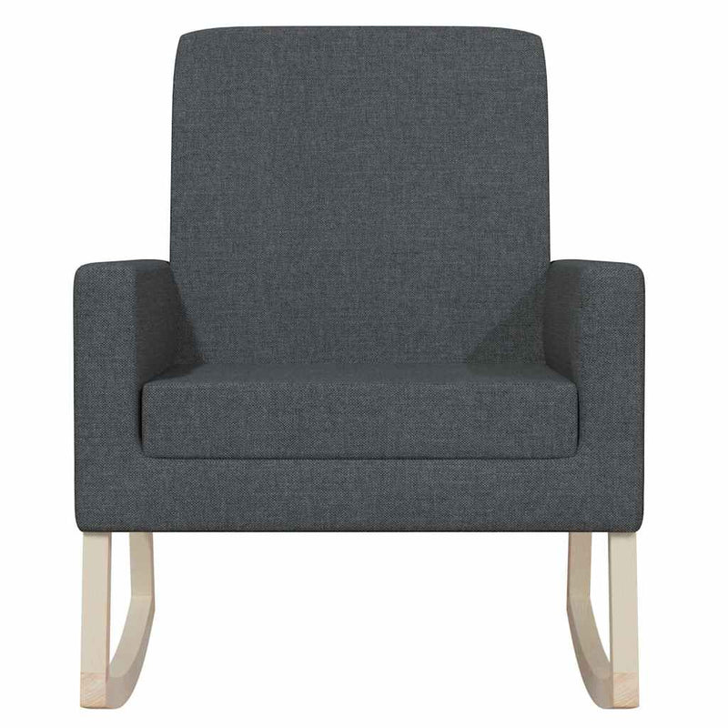 Scaun balansoar, gri închis, material textil