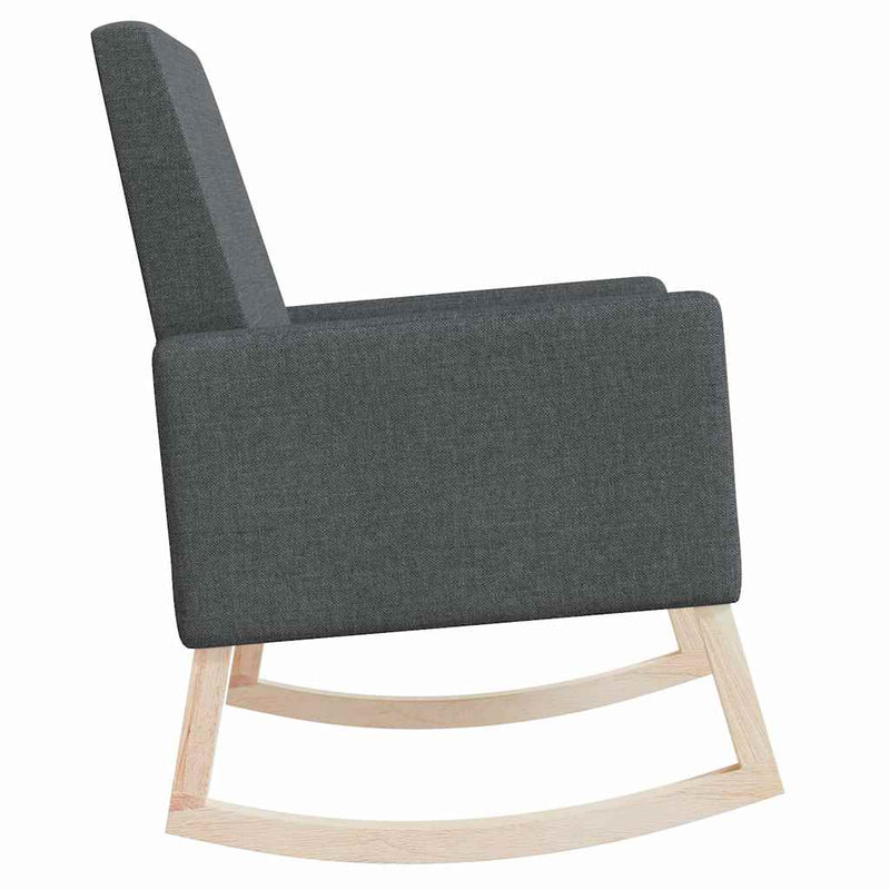 Scaun balansoar, gri închis, material textil