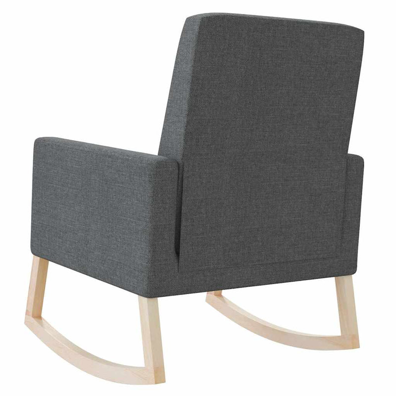 Scaun balansoar, gri închis, material textil