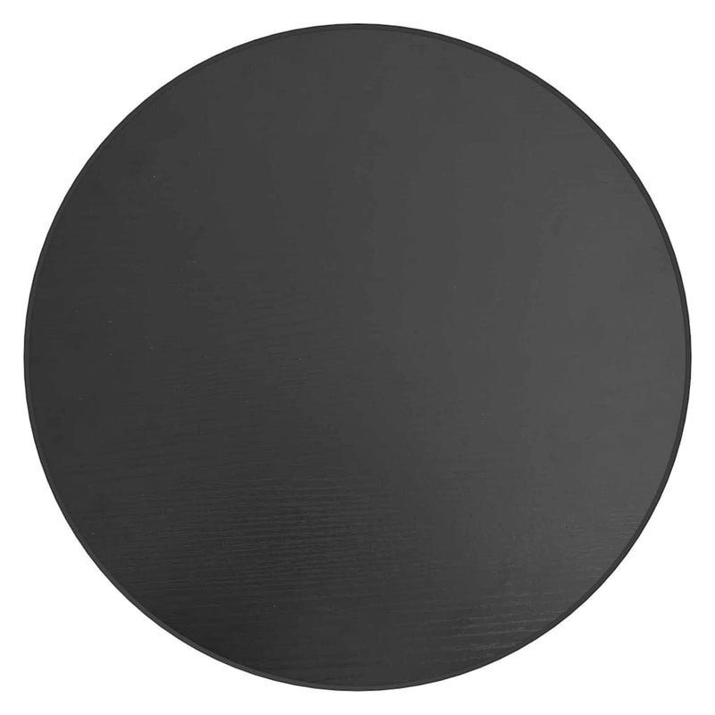 Masă de ceai, negru, Ø35 cm, MDF
