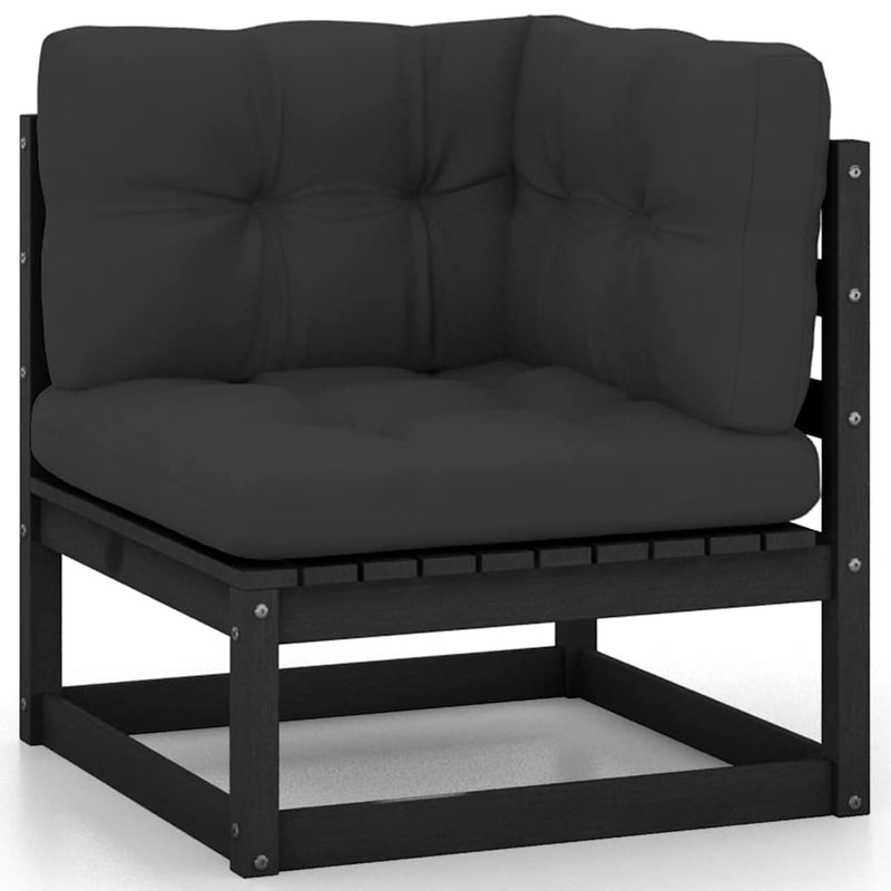 Set mobilier de grădină cu perne, 8 piese, lemn masiv de pin