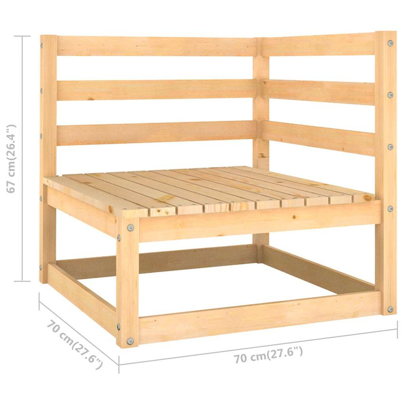 Set mobilier de grădină cu perne, 6 piese, lemn masiv de pin