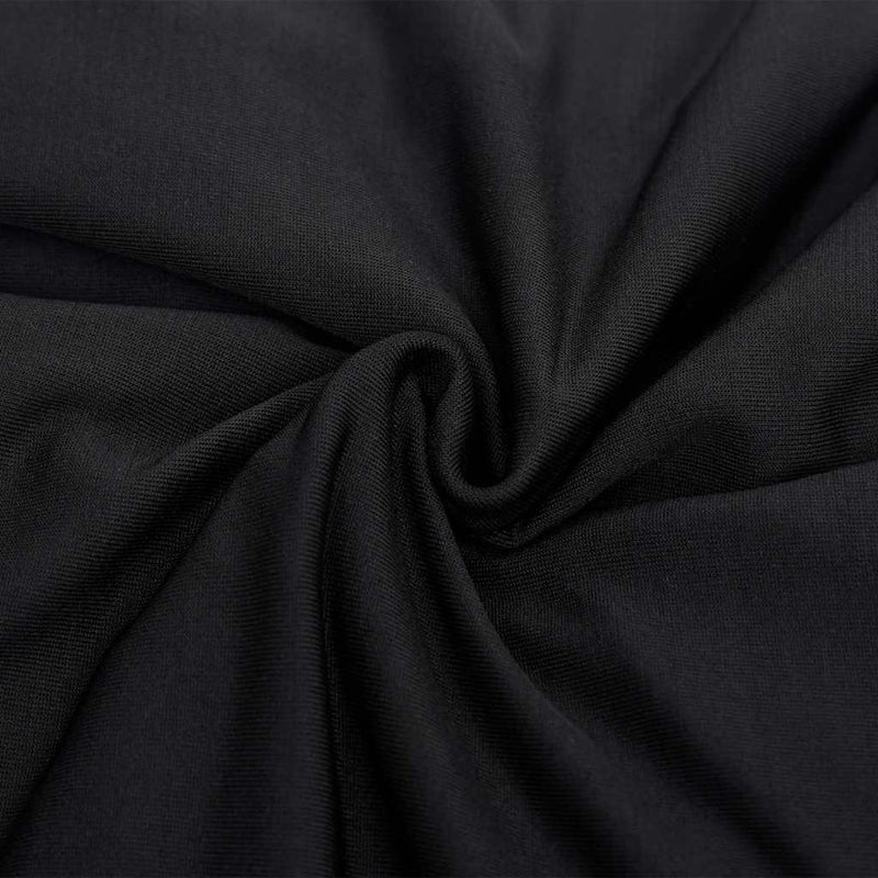 Husă elastică pentru canapea cu 4 locuri poliester jersey negru