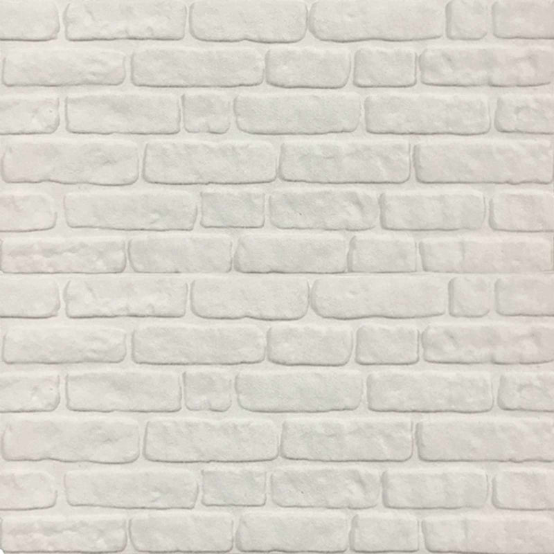 Panouri de perete 10 buc. 100 x 50 cm Alb Spumă EPS