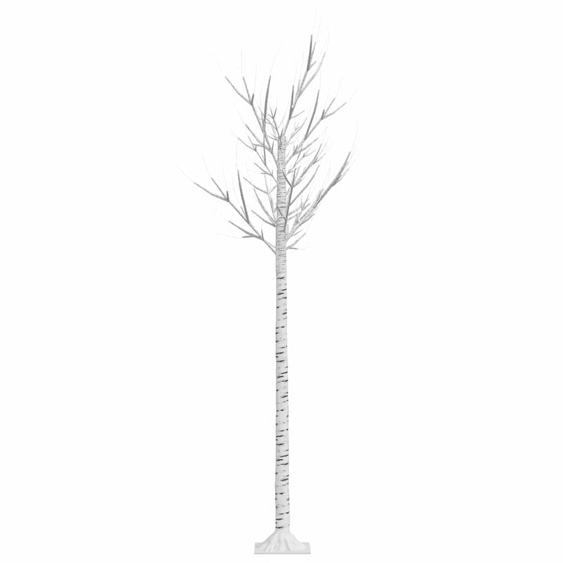 Pom de Crăciun, 200 LED-uri, alb rece, 1,8 m, salcie, int./ext.
