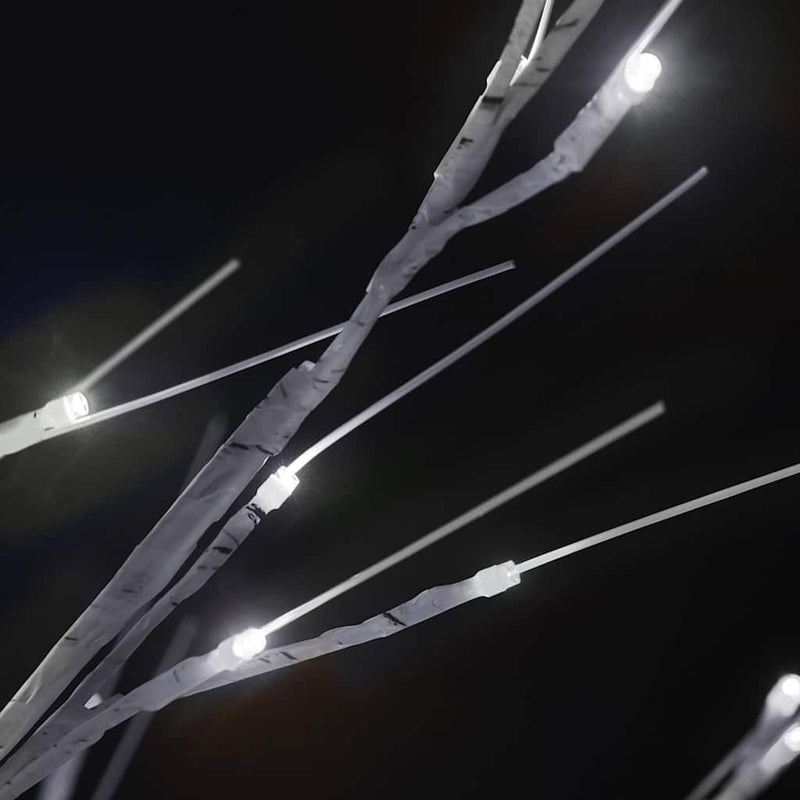 Pom de Crăciun, 200 LED-uri, alb rece, 1,8 m, salcie, int./ext.