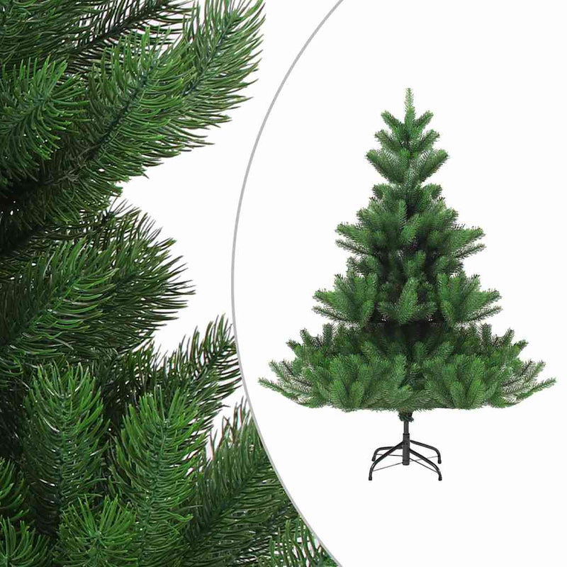 Pom Crăciun artificial brad Nordmann LED&globuri verde 210 cm