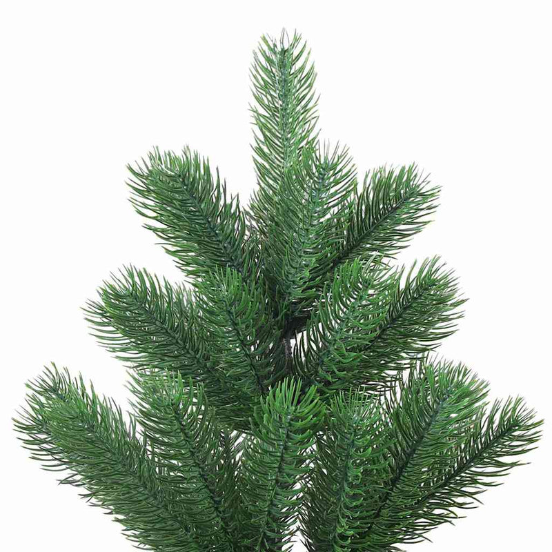 Pom Crăciun artificial brad Nordmann LED&globuri verde 210 cm