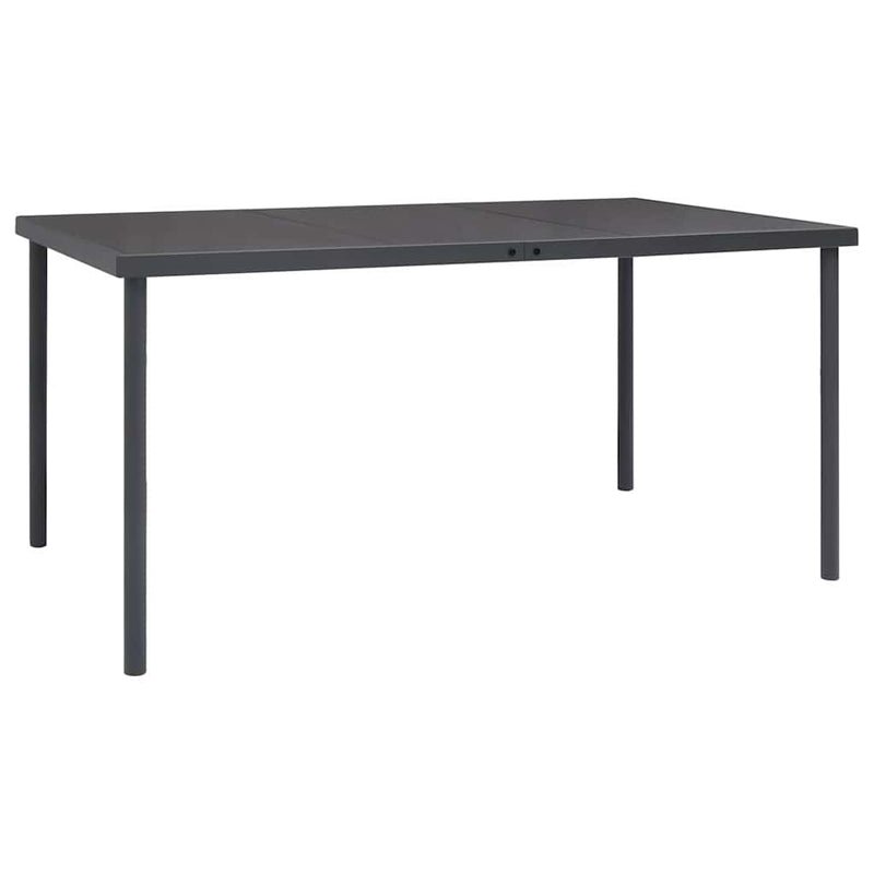 Set mobilier de exterior, 5 piese, oțel
