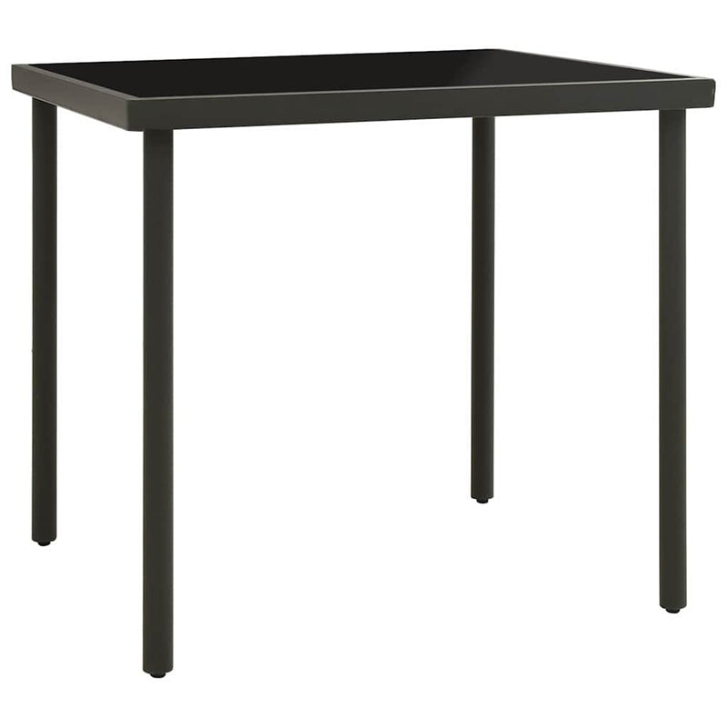 Set mobilier de exterior, 3 piese, oțel