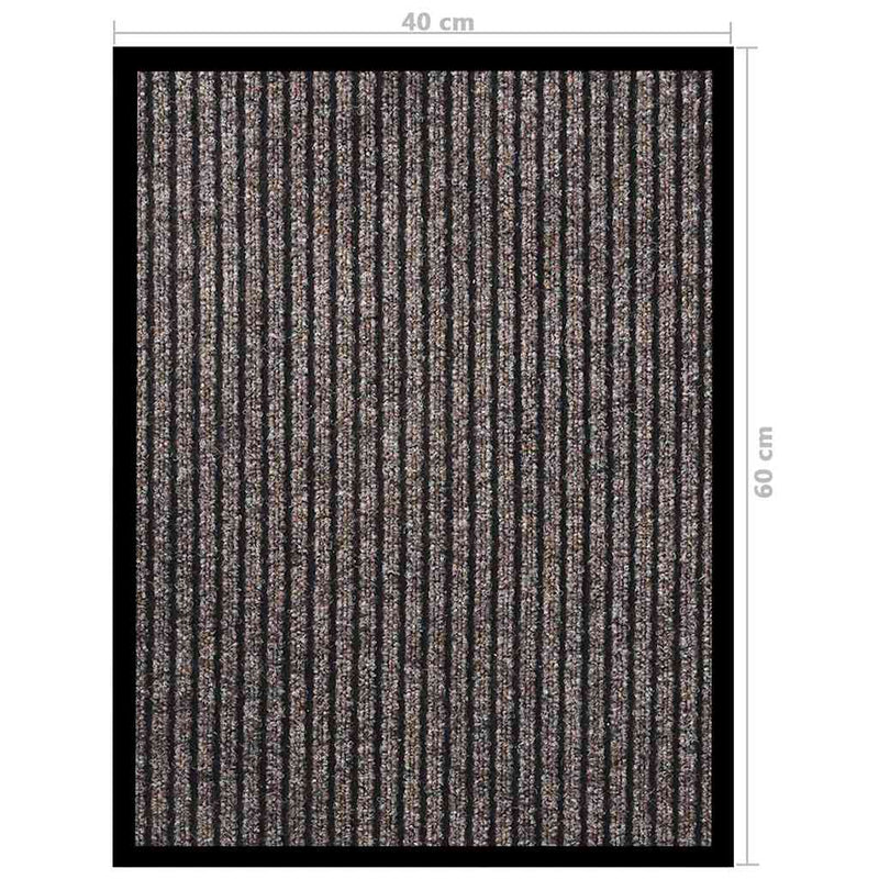 Covoraș intrare, bej cu dungi, 40x60 cm