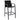Set mobilier de bar pentru grădină, 5 piese, negru