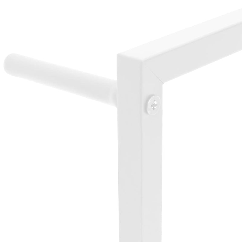 Suport prosoape alb 60x10x116 cm oțel