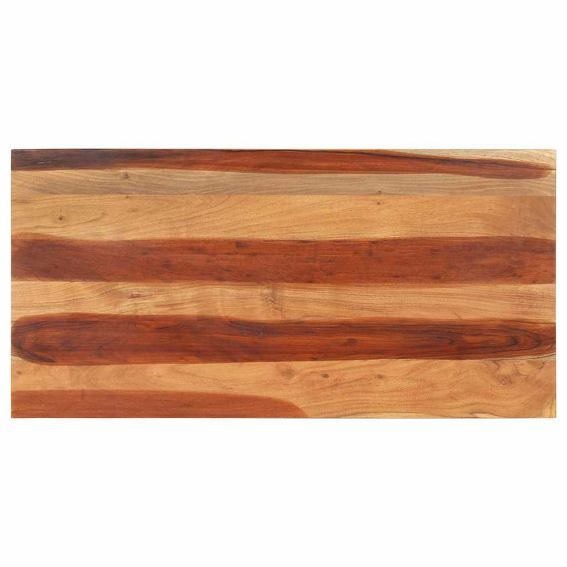 Blat de masă, 120x60x(2,5-2,7) cm, lemn masiv acacia