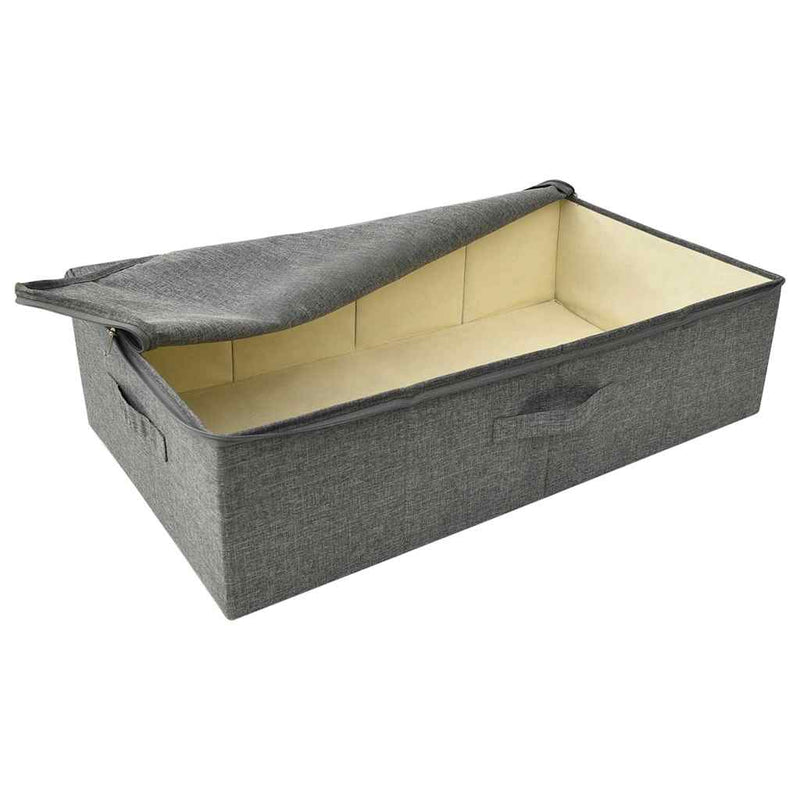 Cutii de depozitare 2 buc. antracit 70x40x18 cm material textil