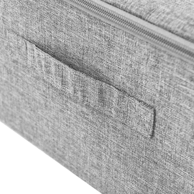 Cutii de depozitare 2 buc. gri 70x40x18 cm material textil