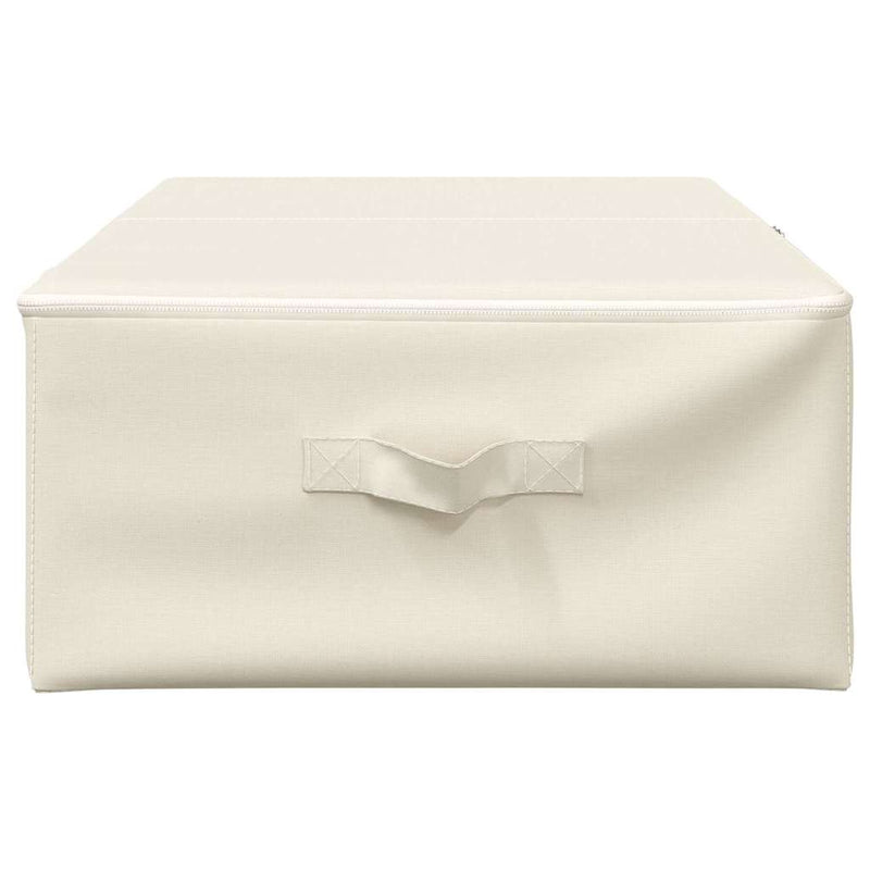 Cutii de depozitare 2 buc. crem 70x40x18 cm material textil
