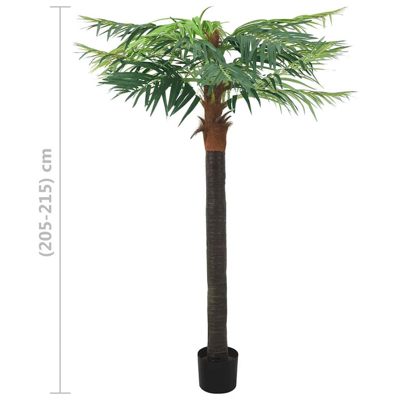 Plantă artificială palmier phoenix cu ghiveci, verde, 215 cm