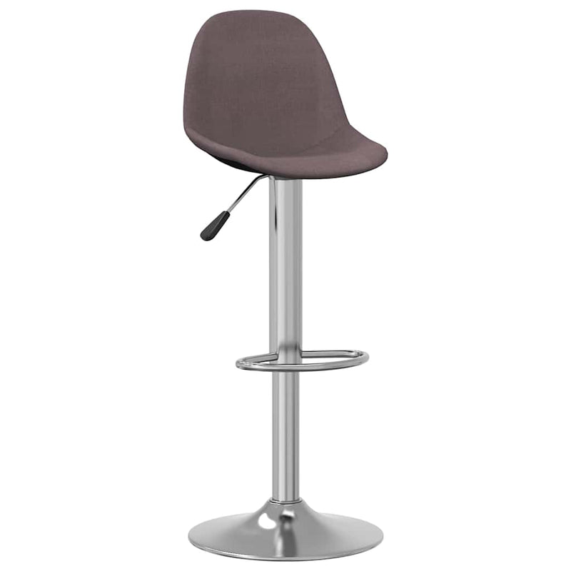 Scaune de bar, 2 buc., gri taupe, material textil