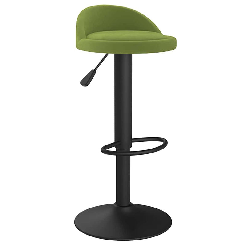 Scaun de bar, verde deschis, catifea
