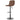 Scaune de bar, 2 buc., maro, material textil