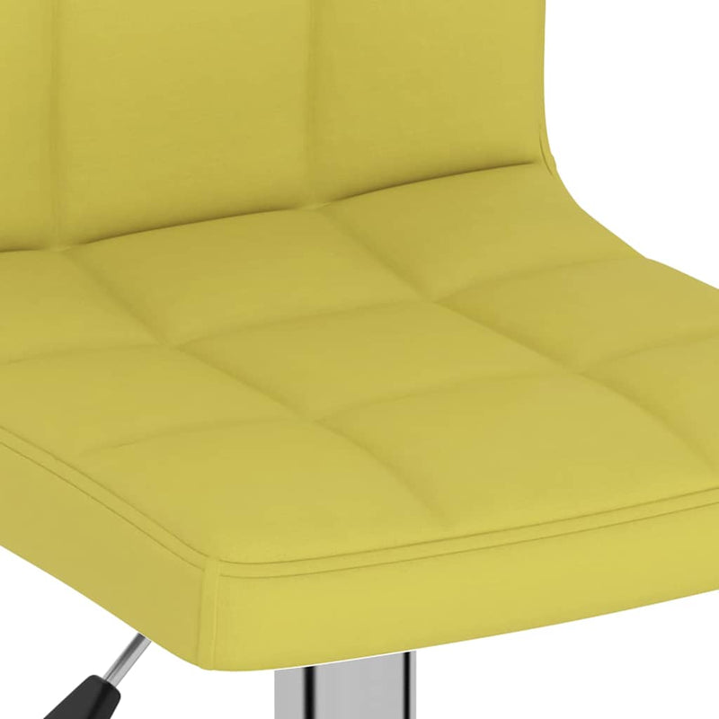 Scaune de bar, 2 buc., verde, material textil
