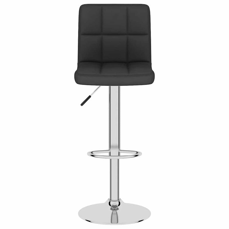 Scaune de bar, 2 buc., negru, material textil