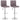 Scaune de bar, 2 buc., gri taupe, material textil