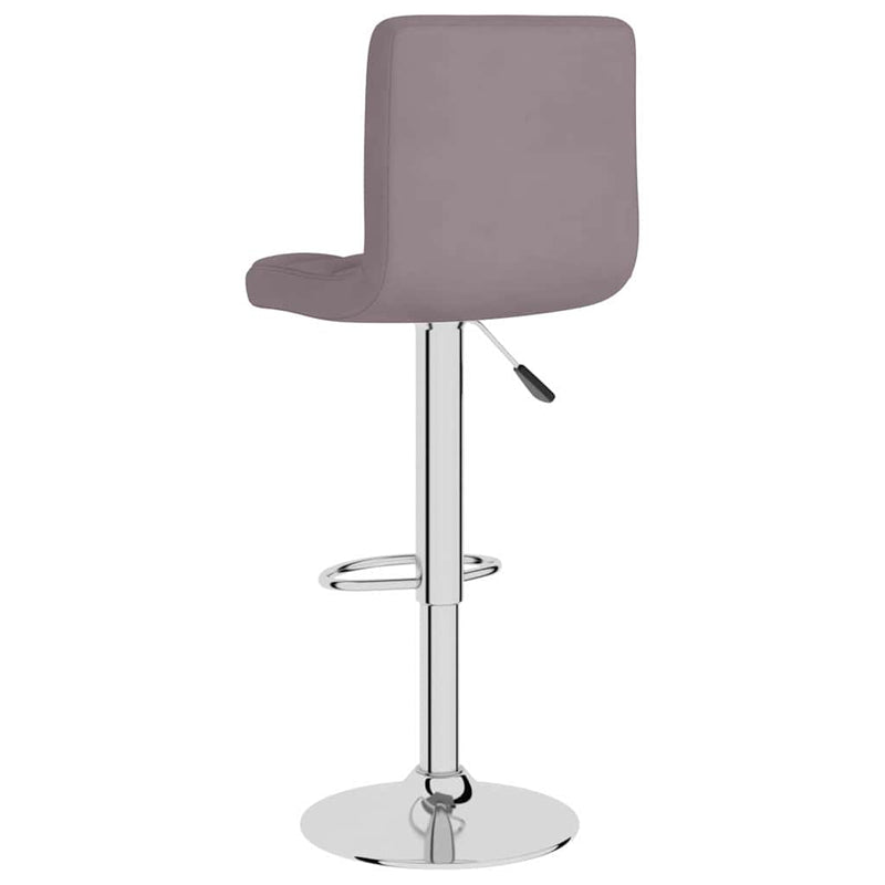 Scaune de bar, 2 buc., gri taupe, material textil