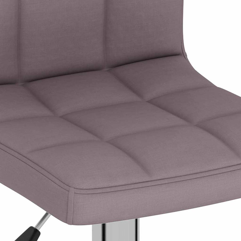 Scaune de bar, 2 buc., gri taupe, material textil