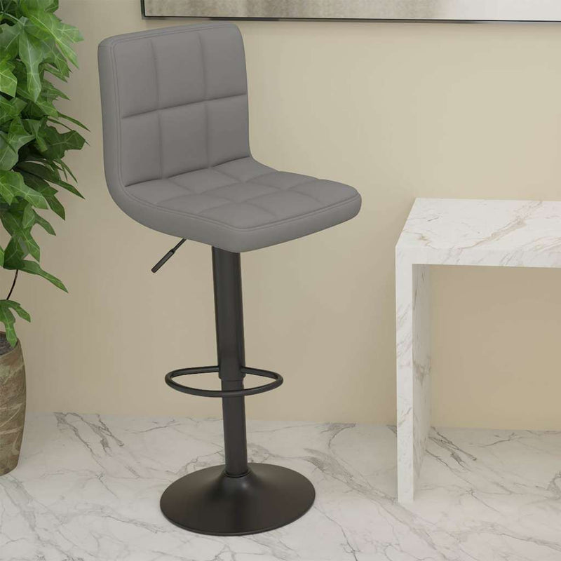 Scaun de bar, gri deschis, material textil