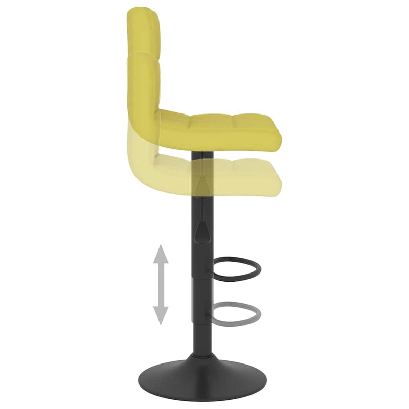 Scaun de bar, verde, material textil