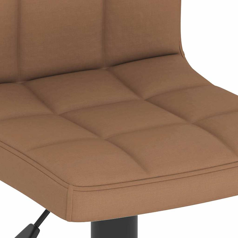 Scaune de bar, 2 buc., maro, material textil