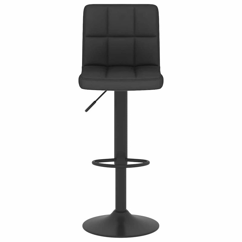 Scaune de bar, 2 buc., negru, material textil