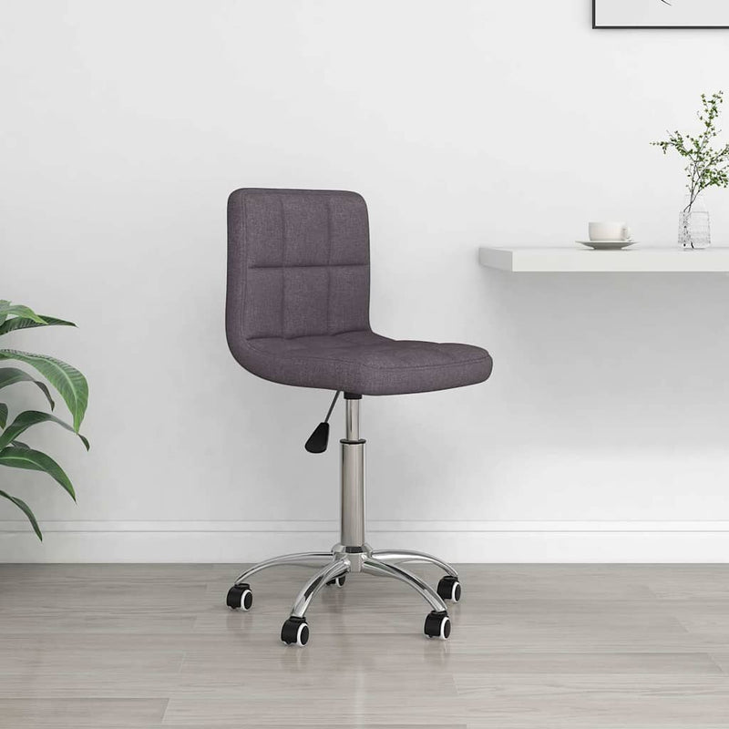 Scaun de birou pivotant, gri taupe, material textil