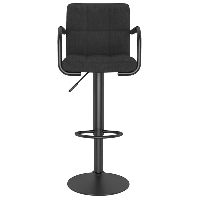 Scaun de bar, negru, material textil