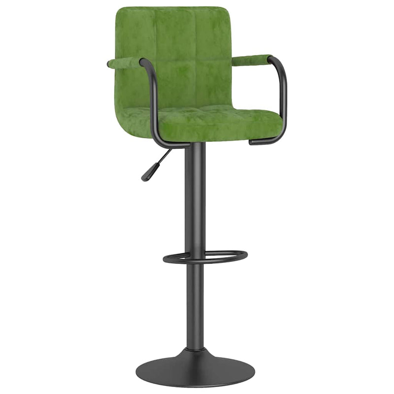 Scaun de bar, verde deschis, catifea