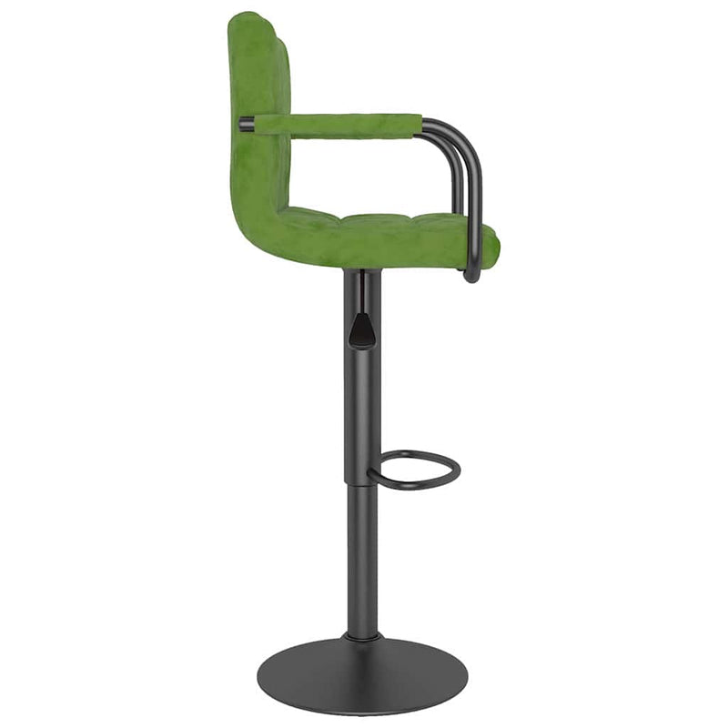 Scaun de bar, verde deschis, catifea