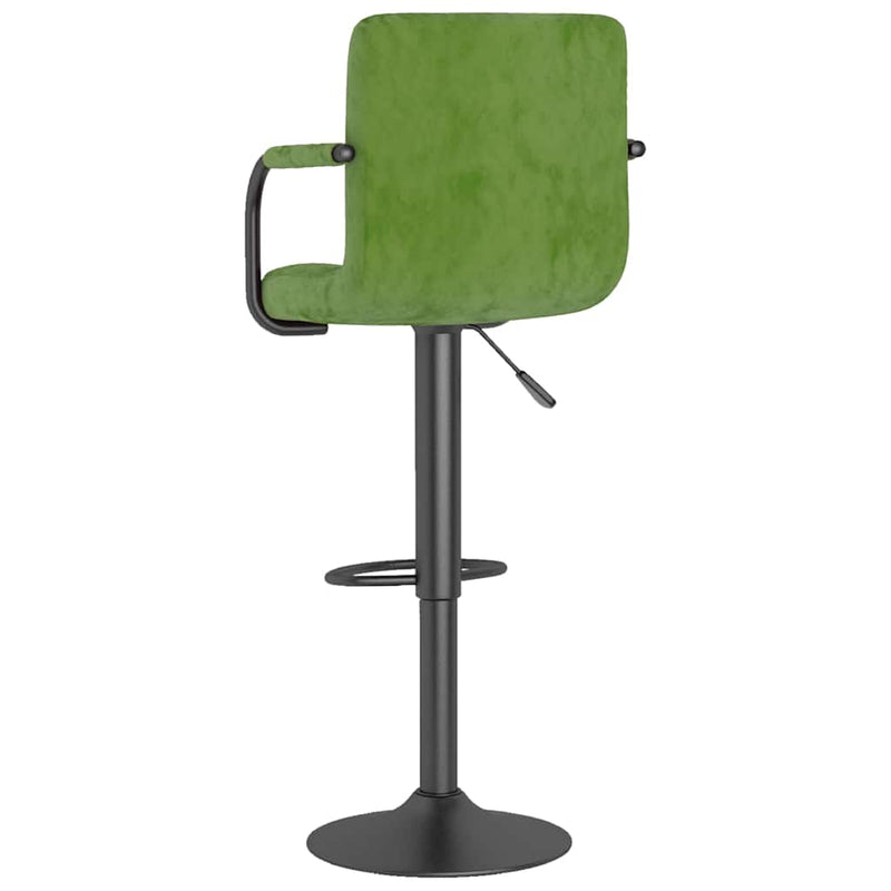 Scaun de bar, verde deschis, catifea