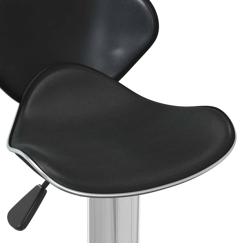 Scaun de bar, negru, piele ecologică