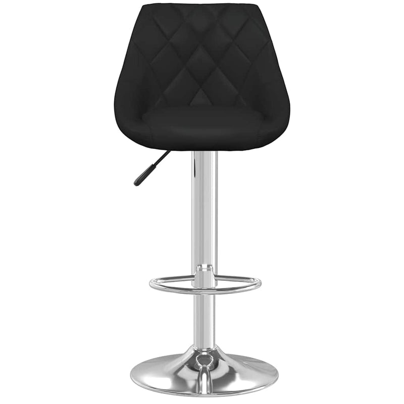 Scaun de bar, negru, piele ecologică