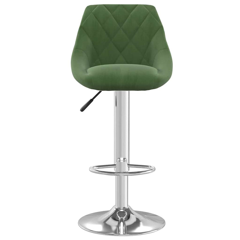 Scaun de bar, verde închis, catifea